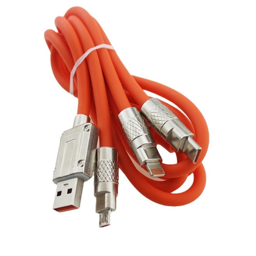 New Mobile Phone Super Fast Charging Digital Data Cable with Bold Liquid 3 n 1